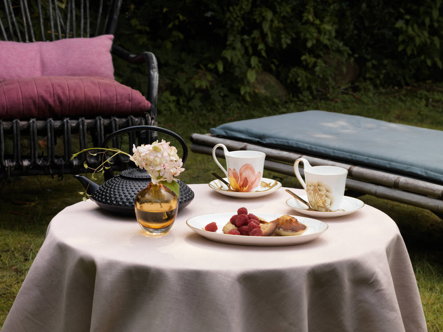 Flora højhankskop og underkop, Magnolia - 27 cl.